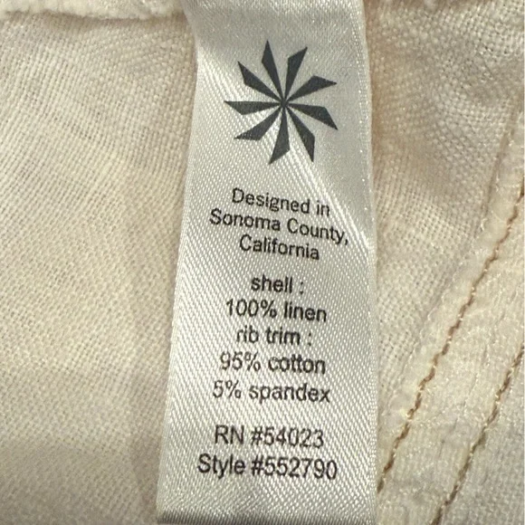 Athleta Cream Napali Linen Skirt Size Medium - Picture 5 of 6